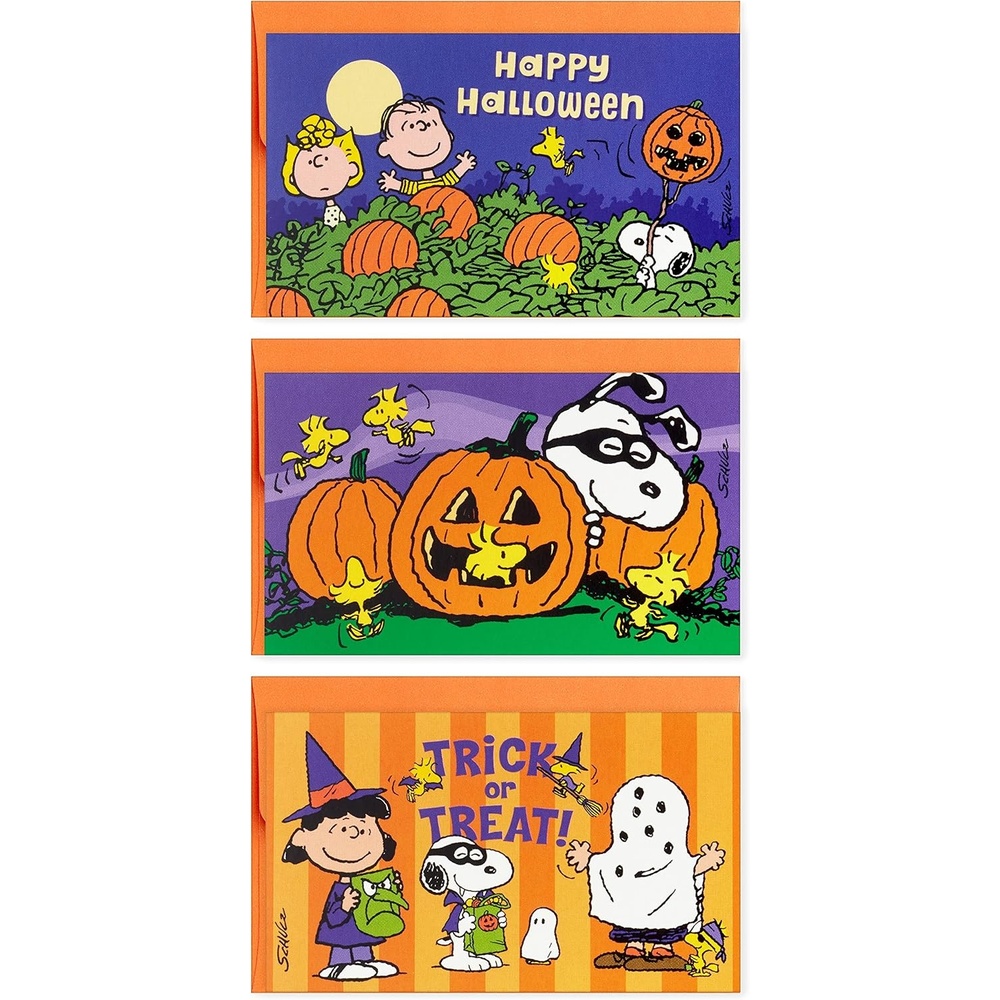 image:imageHallmark Peanuts Thanksgiving Cards Assortment Snoopy and Friends 16 Assorted Cards with EnvelopesPeanuts Mini Assortment