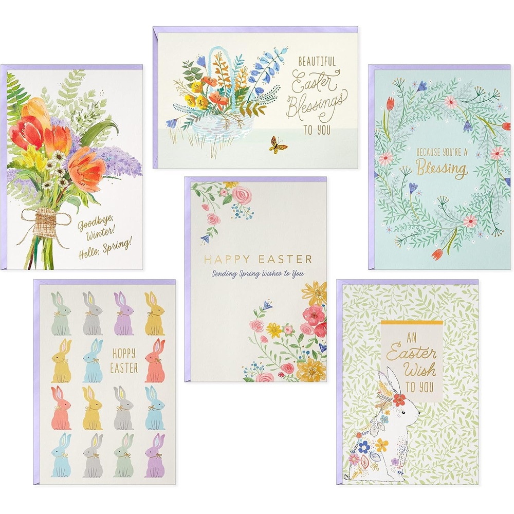 image:imageHallmark PickATitle Customizable Kids Easter Card Eggstra Fun for Son Daughter Niece Nephew GodchildBunnies and Flowers