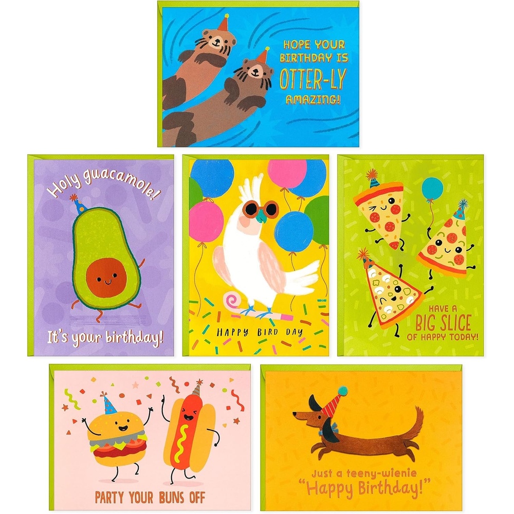 image:imageHallmark PickATitle Customizable Kids Easter Card Eggstra Fun for Son Daughter Niece Nephew GodchildFood Puns  Dog  Bird  Otters