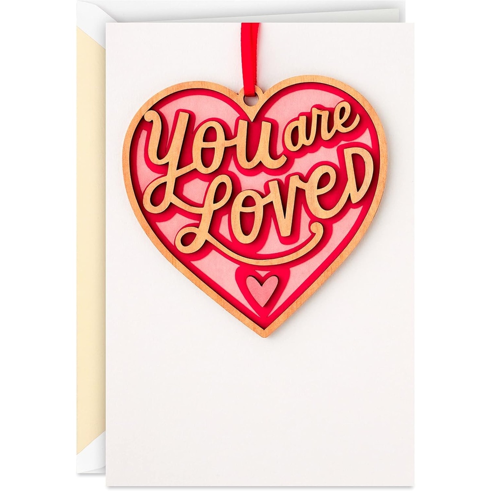 image:imageHallmark Signature Valentines Day Card Removable Heart OrnamentRemovable Hangable Heart  You Are Loved