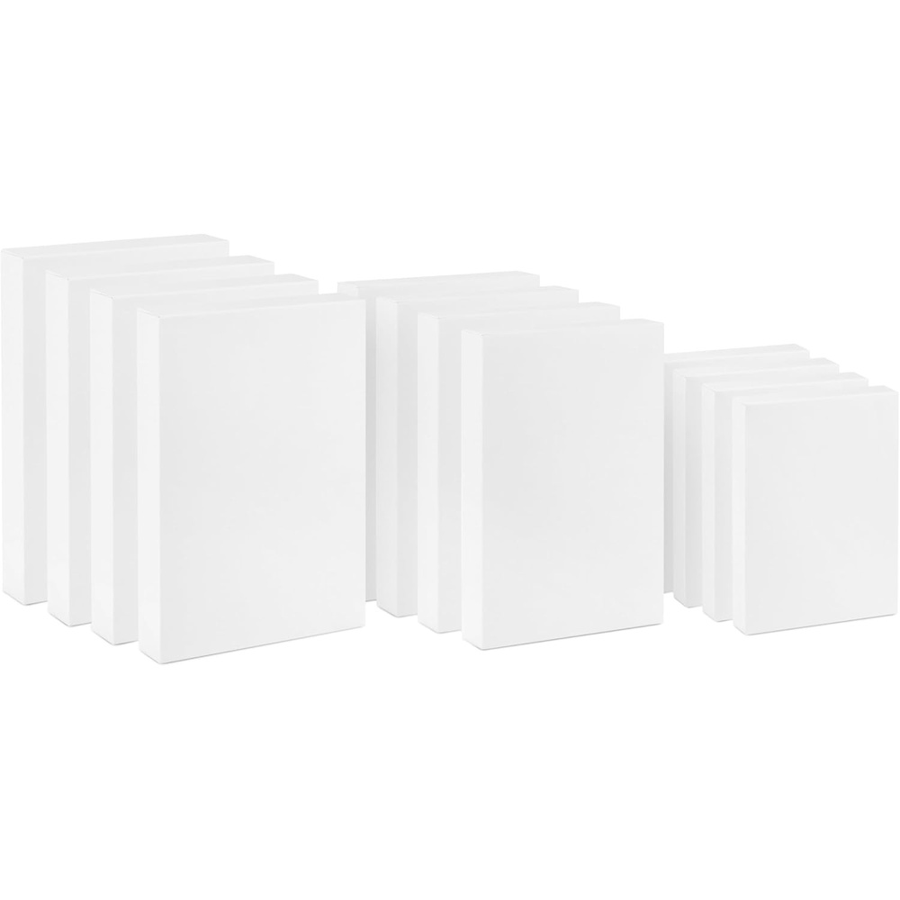 image:imageHallmark Small Gift Boxes with Lids Bundle 6 Boxes Scalloped Solids for Valentines Day Birthdays Graduations Mothers Day Easter12 count Pack of 1