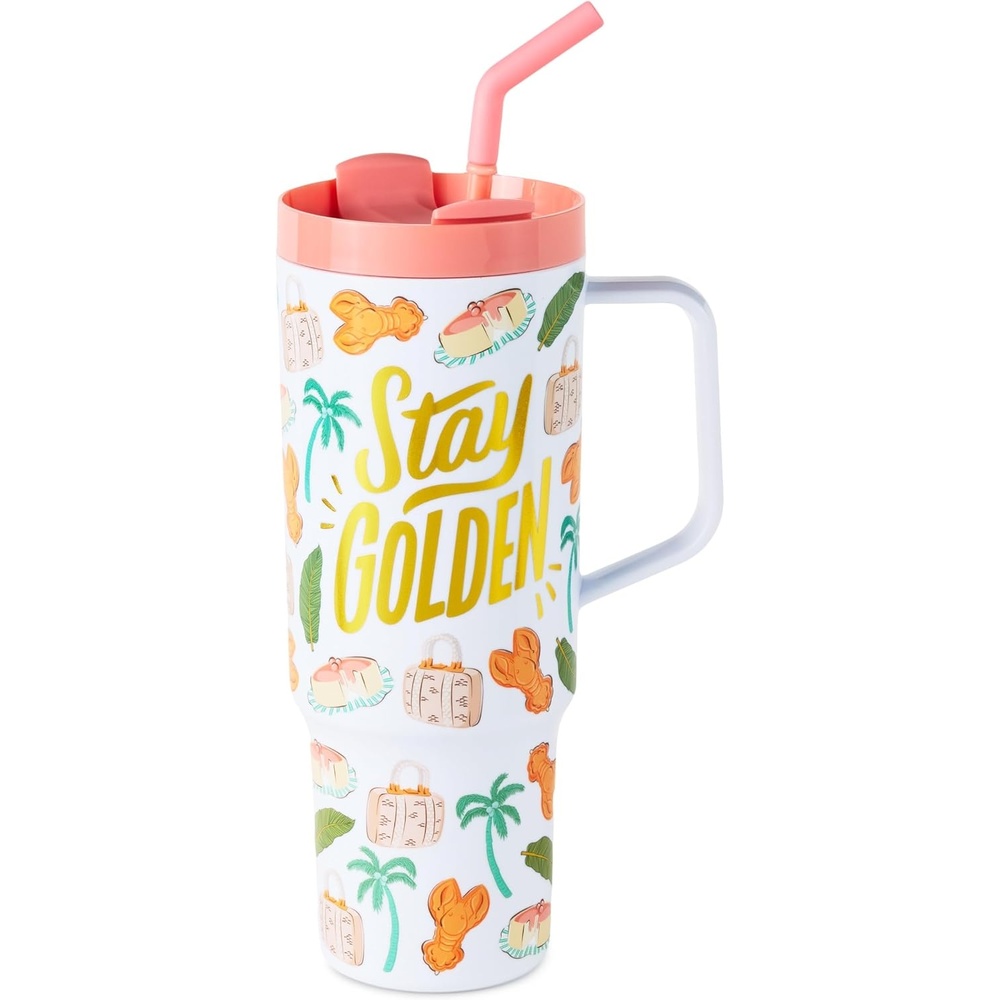 image:imageHallmark The Golden Girls Plastic Travel Cup 40 oz Stay Golden Gift for Easter Birthdays Mothers Day Fans Collectors