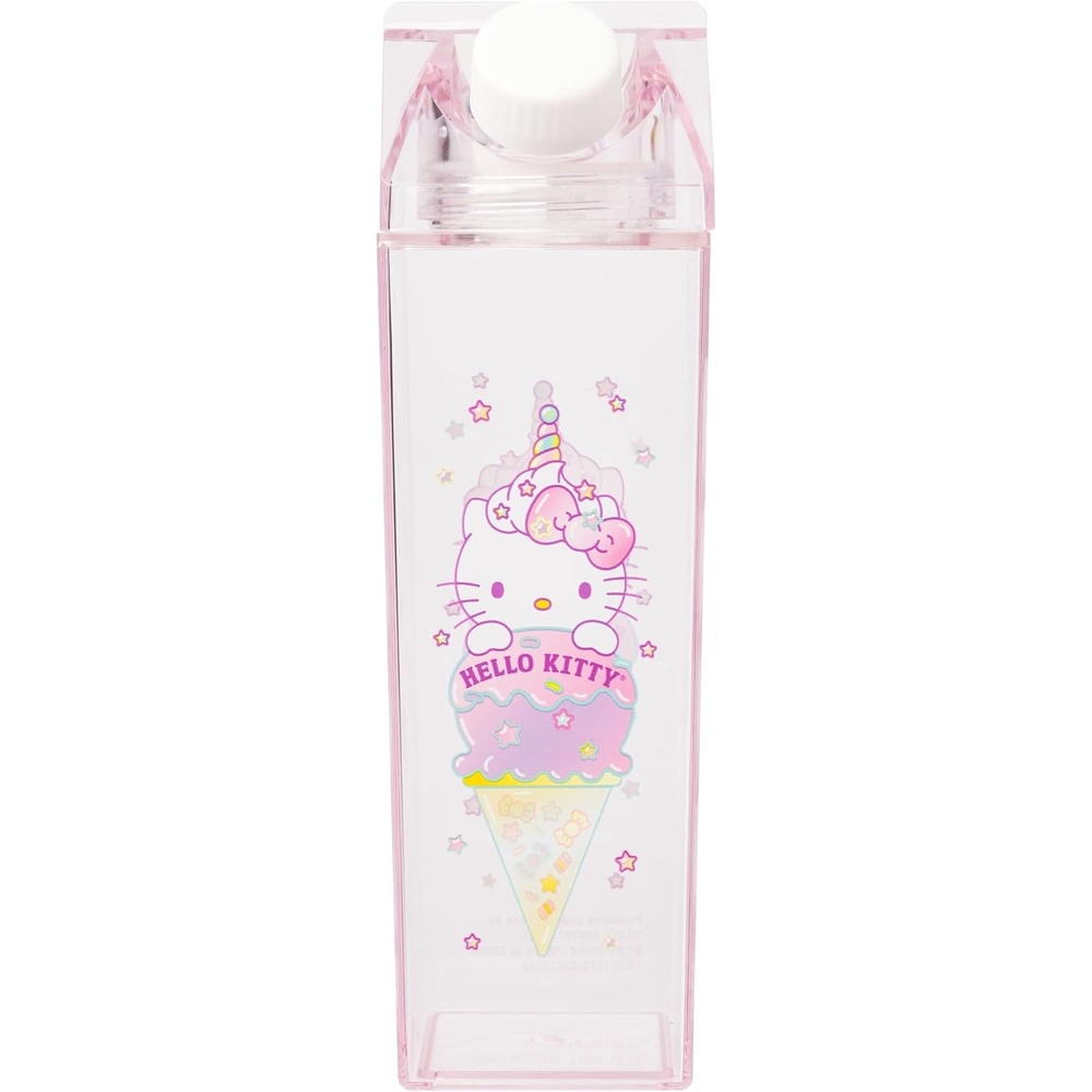 image:imageSilver Buffalo Rainbow Brite Featuring Twink Puppy Brite and Starlite Plastic Milk Carton Pitcher Bottle 162 OuncesHello Kitty Unicorn Ice Cream