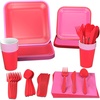 Scarlet Red  Tickle Me Pink
