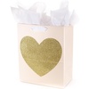 Pink with Gold Heart