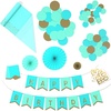 Aquamarine Blue and Gold