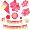 Scarlet Red  Tickle Me Pink  Melon