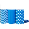 Blue Chevron  Solid  Polka Dot