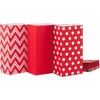 Red Chevron  Solid  Polka Dot