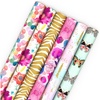 Butterflies  Gold Animal Print  Floral (6 Rolls)