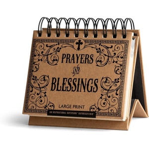 DaySpring 365-Day Perpetual Calendar (God’s Promises Day by Day) Religious Gift, Inspirational Desktop Accessory(Prayers & Blessings)