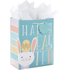 Hallmark 13″ Large Easter Gift Bag with Tissue Paper (Bunny with Egg) for Egg Hunts and Easter Baskets(9″ Medium)