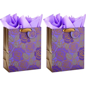 Hallmark 13″ Large Gift Bag with Tissue Paper (Butterflies, Mint Green, Pink, Black) for Easter, Mother’s Day, Bridal Showers, Baby Showers, Birthdays(1 Count (Pack of 2))