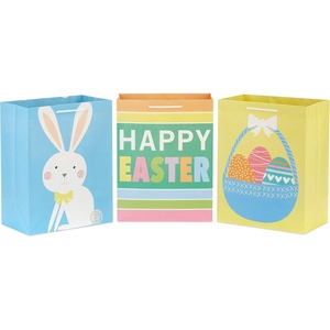 Hallmark 6″ Small Easter Gift Bag Bundle (8 Bags: Easter Basket, Easter Bunny, Chicks, “Happy Easter”) for Kids, Party Favors, Gift Cards(1 Count (Pack of 3))