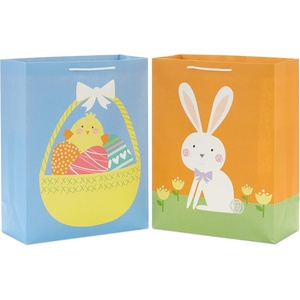 Hallmark 6″ Small Easter Gift Bag Bundle (8 Bags: Easter Basket, Easter Bunny, Chicks, “Happy Easter”) for Kids, Party Favors, Gift Cards(1 count (Pack of 2))