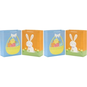Hallmark 6″ Small Easter Gift Bag Bundle (8 Bags: Easter Basket, Easter Bunny, Chicks, “Happy Easter”) for Kids, Party Favors, Gift Cards(1 count (Pack of 4))
