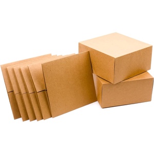 Hallmark 8″ Gift Boxes (Pack of 5; Square Kraft) for Valentine’s Day, Birthdays, Crafts and More(5 count (Pack of 1))
