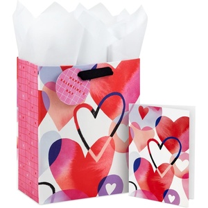 Hallmark 9″ Medium Valentine’s Day Gift Bag with Card, Gift Tag and Tissue Paper (Watercolor Hearts)(Watercolor Hearts)
