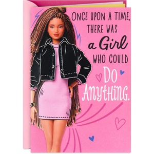 Hallmark Barbie Birthday Card for Girls (Strong, Limitless, Fabulous)