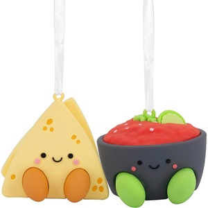 Hallmark Better Together Chips and Salsa Magnetic Christmas Ornaments, Set of 2, Shatterproof(Chips & Salsa)