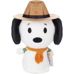 Hallmark Better Together Peanuts Holiday Plush Toys (Snoopy and Woodstock) 6″ Stuffed Toys, Gifts for Kids(itty bitty Beagle Scouts Snoopy)