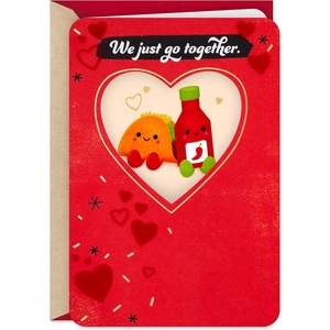 Hallmark Better Together Romantic Valentine’s Day Card (Taco and Hot Sauce) for Husband, Wife, Boyfriend, Girlfriend(Taco and Hot Sauce)