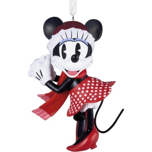 Hallmark Christmas Ornament, Disney Minnie Mouse Festive Ornament, Gifts for Disney Fans