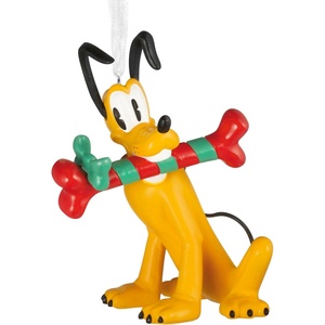 Hallmark Christmas Ornament, Disney Pluto with Dog Bone Ornament, Gifts for Disney Fans