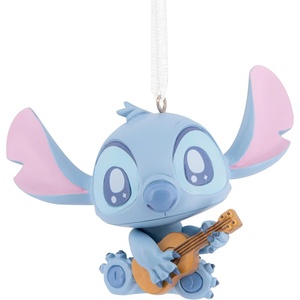 Hallmark Christmas Ornament, Disney Stitch with Guitar Ornament, Gifts for Disney Fans