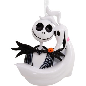 Hallmark Christmas Ornament, Disney Tim Burton’s The Nightmare Before Christmas Jack Skellington and Zero Ornament, Gifts for Disney Fans