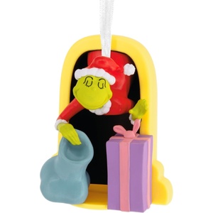 Hallmark Christmas Ornament, Dr. Seuss’s How The Grinch Stole Christmas! Grinch in Fireplace Ornament, Gifts for Dr. Seuss Fans