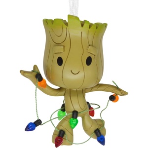 Hallmark Christmas Ornament, Marvel Guardians of the Galaxy Groot with String Lights Ornament, Gifts for Marvel Fans