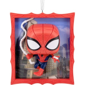Hallmark Christmas Ornament, Marvel Spider-Man Funko POP! Ornament with Lenticular Dimension, Gifts for Marvel Fans