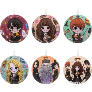 Hallmark Christmas Ornaments, Harry Potter Metal Tins, Set of 6, Harry Potter Tins (0002HCM8796)(Set of 12)