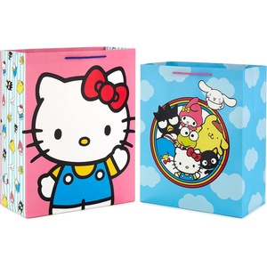 Hallmark Disney 4″ Mini Gift Bags (18 Bags: Mickey, Minnie, Goofy, Pluto) for Party Favors, Gift Cards, Classroom Treats(Hello Kitty)