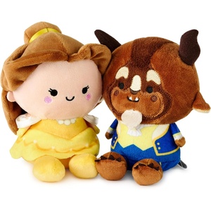Hallmark Disney Beauty and The Beast Better Together Magnetic Plush Toy with Sound, Set of 2 (Belle and Beast) 5.25″, Gift for Kids, Teens, Fans, Collectors