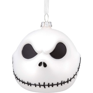 Hallmark Disney Stitch Santa Hat Blown Glass Christmas Ornament(Jack Skellington)