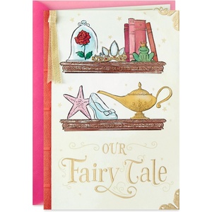 Hallmark Disney Valentines Day Card for Husband, Wife, Boyfriend, Girlfriend (Our Fairy Tale) Anniversary Card, Love Card(Disney  Our Fairy Tale)