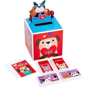 Hallmark Disney/Pixar Toy Story Valentines Day Cards and Mailbox for Kids School Classroom Exchange (1 Box, 32 Valentine Cards, 1 Teacher Card)(Cats and Dogs  Pop Up Box)