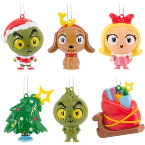 Hallmark Dr. Seuss’s How The Grinch Stole Christmas! Blind Box Mini Christmas Ornaments (Purchase Includes 2 Tiny Mystery Ornaments)