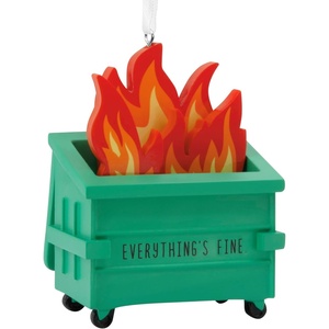 Hallmark Dumpster Fire Christmas Ornament