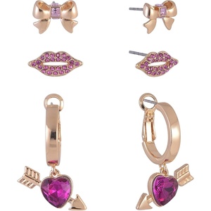 Hallmark Gold Tone Trio Earring Set