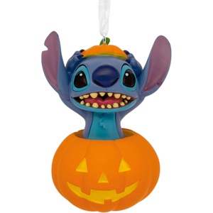 Hallmark Halloween Ornament, Disney Stitch in Jack-o’-Lantern Ornament, Halloween Decorations
