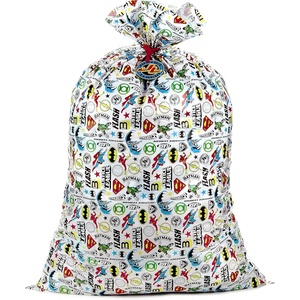 Hallmark Justice League Wrapping Paper Bundle with Cut Lines on Reverse (3 Rolls – 60 sq. ft. ttl) Wonder Woman, Batman, Superman, Flash, Green Lantern(56″ Large Justice League Plastic Sack)