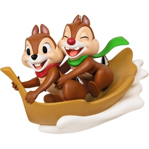 Hallmark Keepsake Christmas Ornament 2023, Disney Chip and Dale Snow Much Fun!, Gifts for Disney Fans