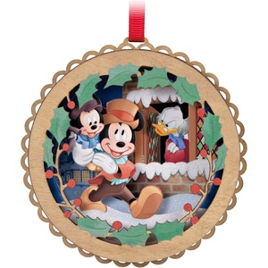 Hallmark Keepsake Christmas Ornament 2023, Disney Mickey’s Christmas Carol 40th Anniversary Papercraft, Gifts for Disney Fans(Christmas Carol Papercraft)