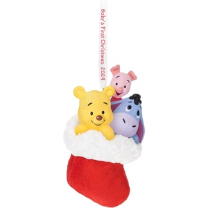 Hallmark Keepsake Christmas Ornament 2023, Disney Winnie the Pooh Baby’s First Christmas, Baby Shower Gift(2024 Baby’s First Christmas)