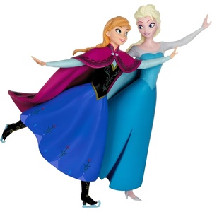 Hallmark Keepsake Disney Princess Christmas Ornament 2023, Celebration Snow White, Porcelain(Anna and Elsa)