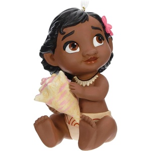 Hallmark Keepsake Disney Princess Christmas Ornament 2023, Moana The Ocean Chose Me Porcelain(The Ocean Chose Me)