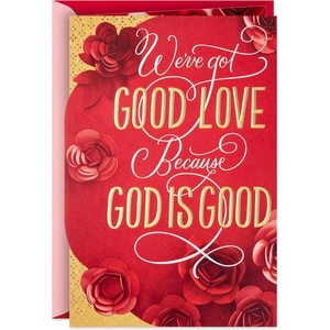 Hallmark Mahogany Religious Valentines Day Card for Wife (God is Good)